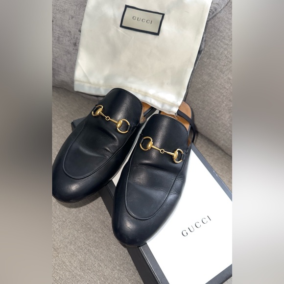 Gucci Princetown Horsebit Leather Mules Black – Authentic – With Box & Dust Bag